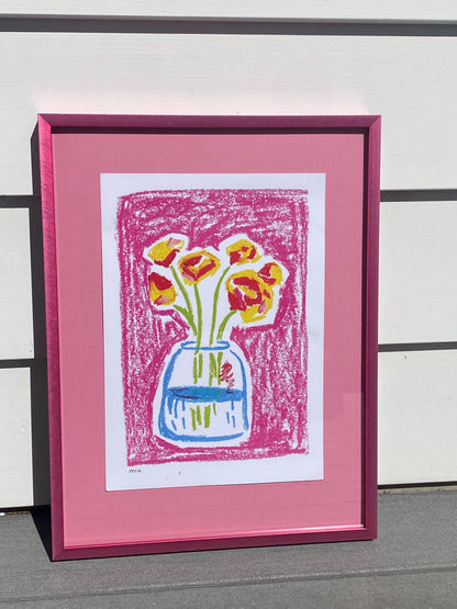 Blooms in Pink Poster